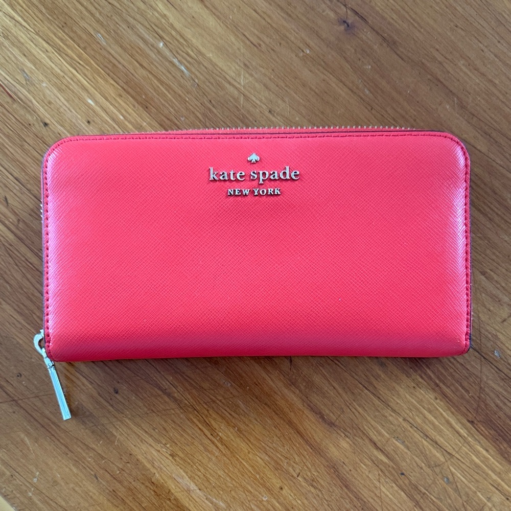 Kate Spade Red Zip Wallet
